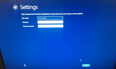 Windows Server 2012 Setup Screen